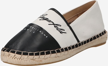 Espadrilles 'KAMINI' Karl Lagerfeld en blanc : devant