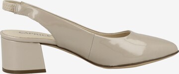 CAPRICE Slingback pumps i beige