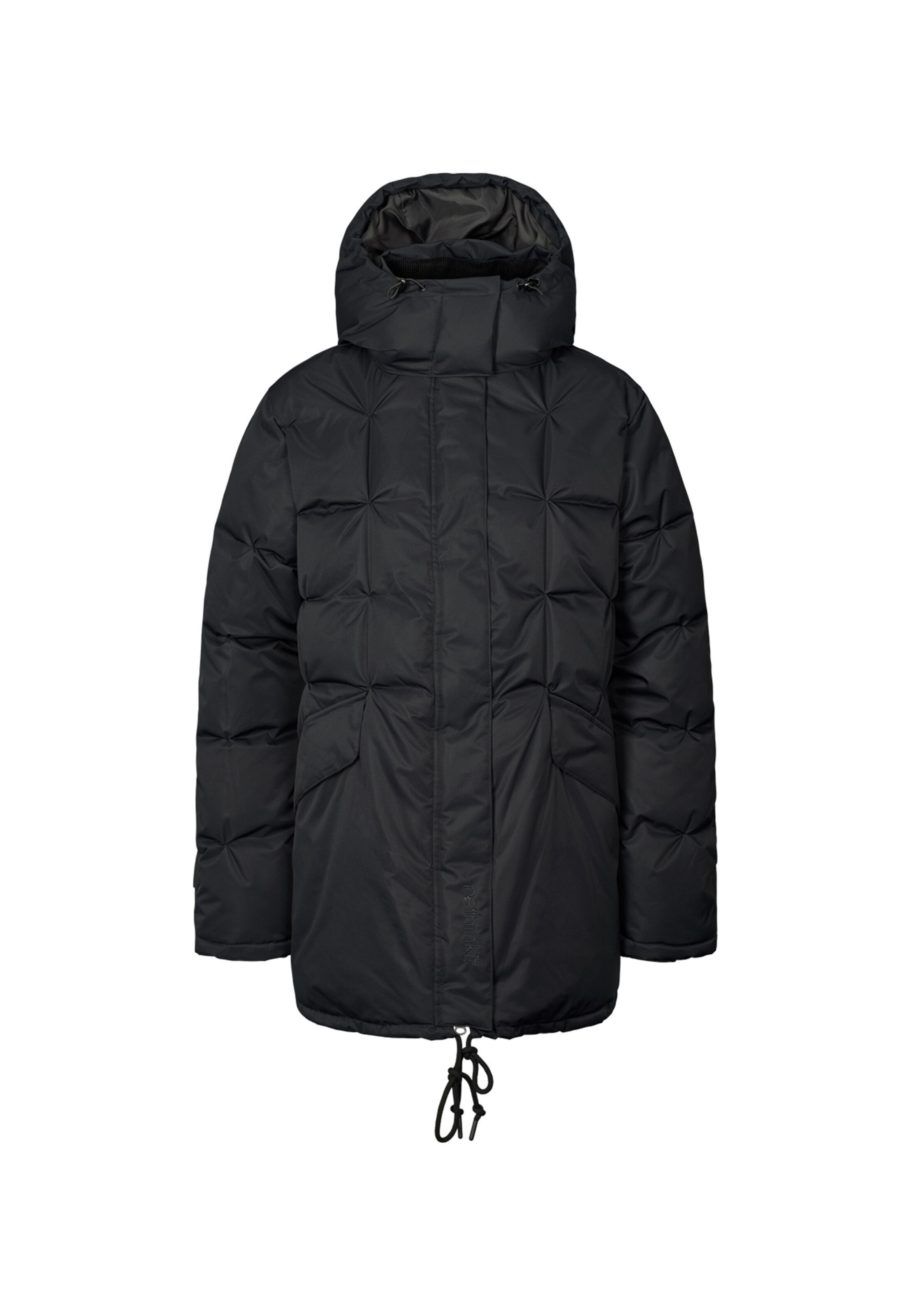 rethinkit studios Jacke 'Cube' in Schwarz: Vorderseite