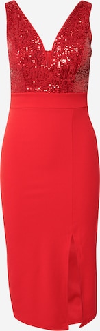 WAL G. Φόρεμα κοκτέιλ 'SHAKILA' σε κόκκινο: μπροστά