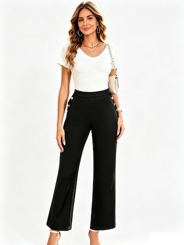 KoJooin Wide leg Pants in Black: front