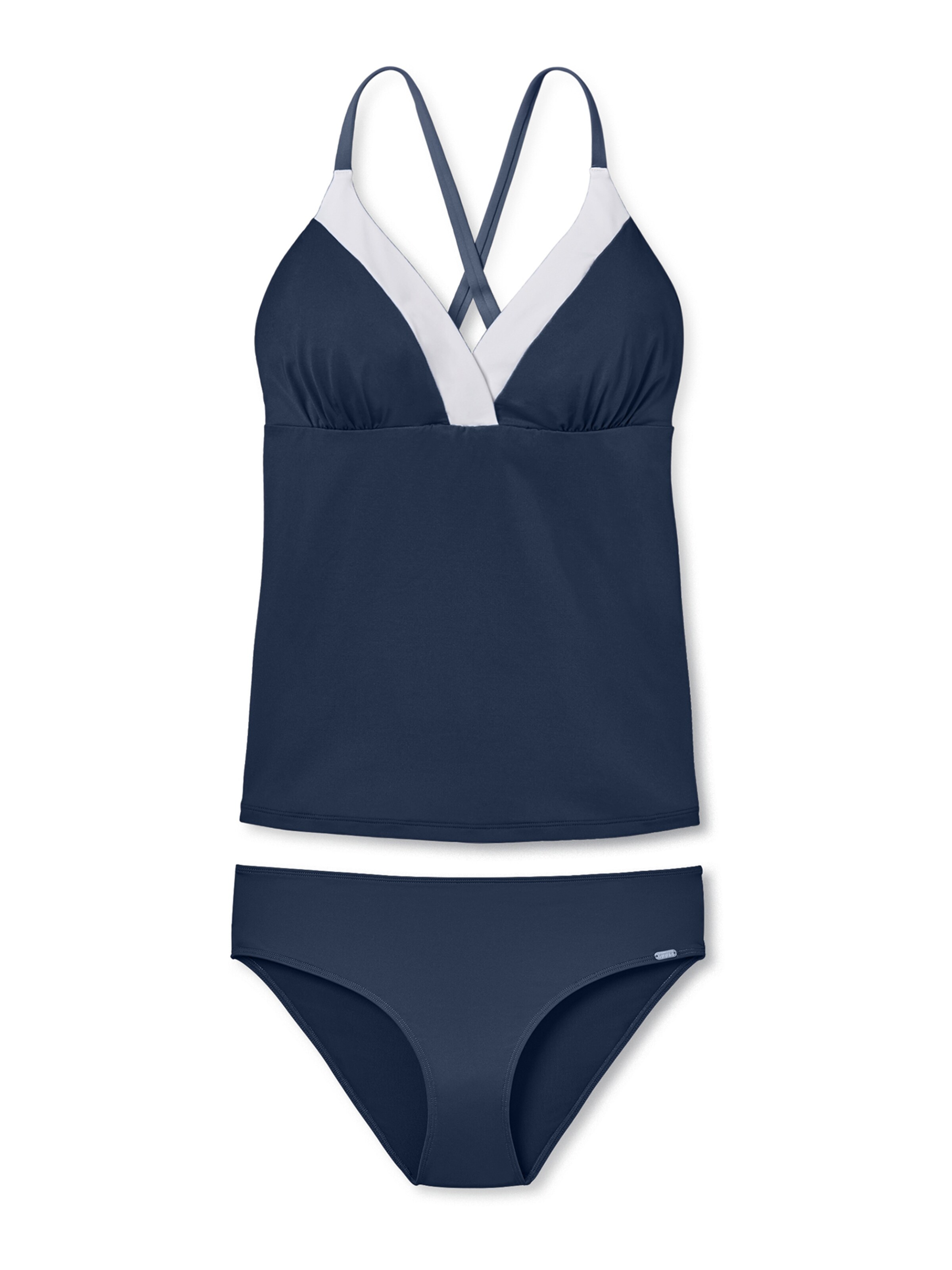 SCHIESSER Tankini ' Ocean Swim ' in Blauw: voorkant