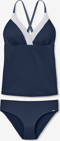 SCHIESSER Tankini ' Ocean Swim ' in Blue: front