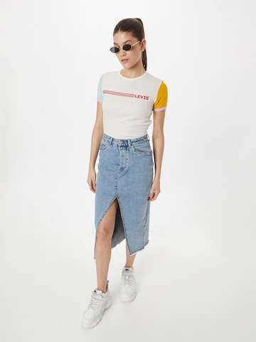 LEVI'S ® Shirt 'Graphic Ringer Rickie' in Weiß