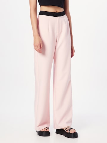 Loosefit Pantalon Misspap en rose : devant