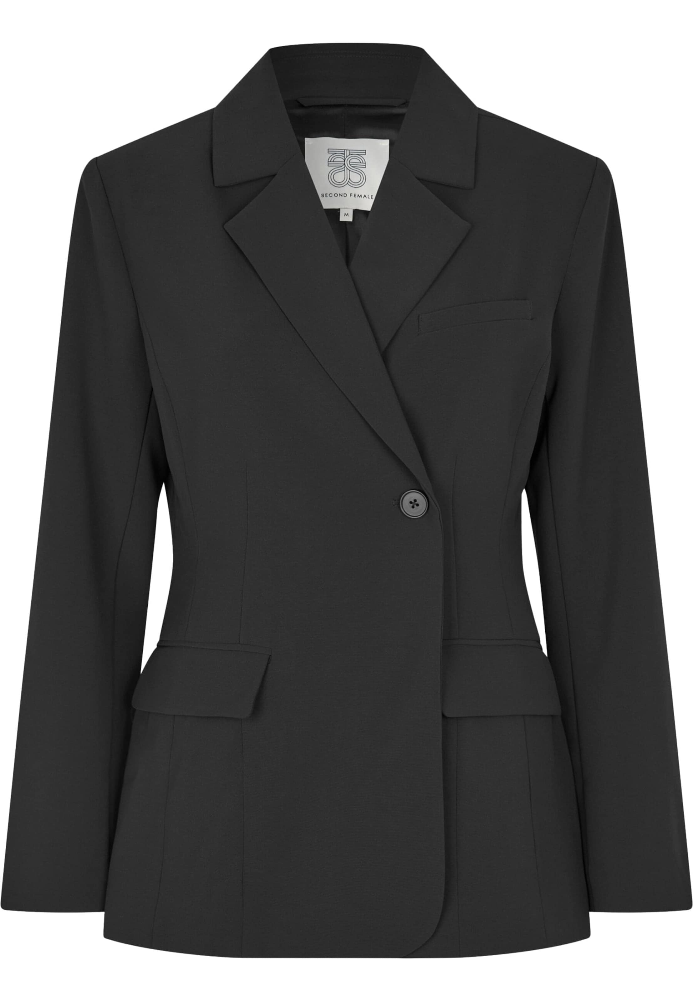 SECOND FEMALE Blazer 'Fique' in Schwarz: Vorderseite