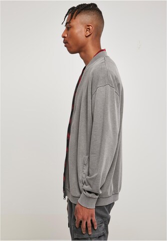 Urban Classics - Sudadera con cremallera en gris