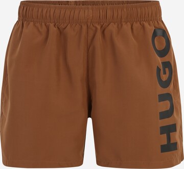 HUGO Swimming shorts 'ABAS' in Brown: front