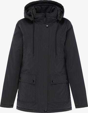 Veste mi-saison Usha en noir : devant