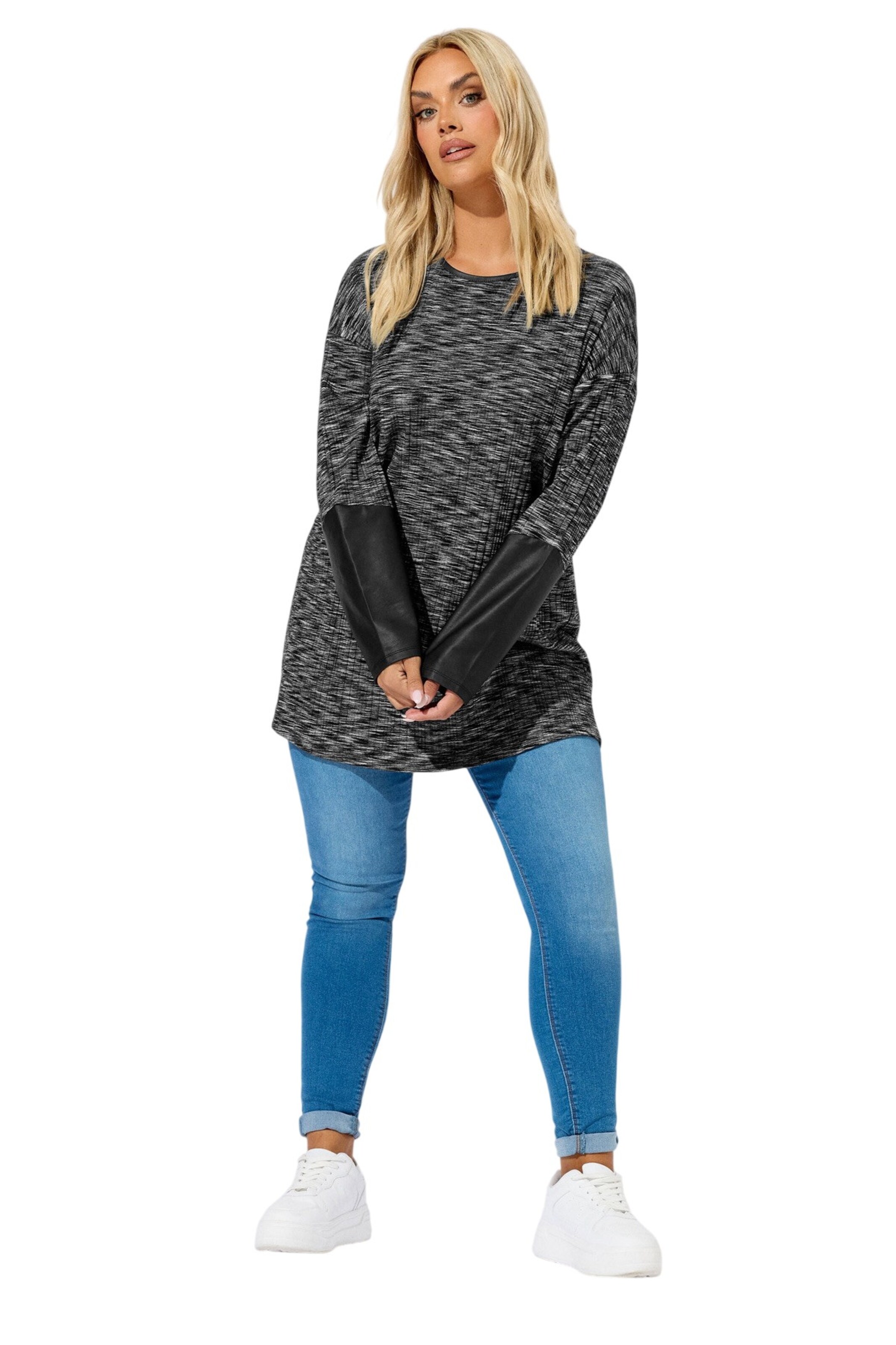 Stil Diva Shirt in Grau: Vorderseite