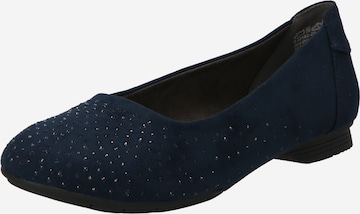 JANA Ballet Flats in Blue: front