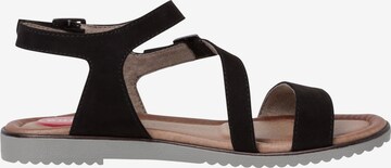 JANA Strap Sandals in Black