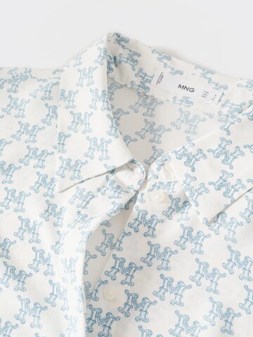 MANGO Bluse in Blau