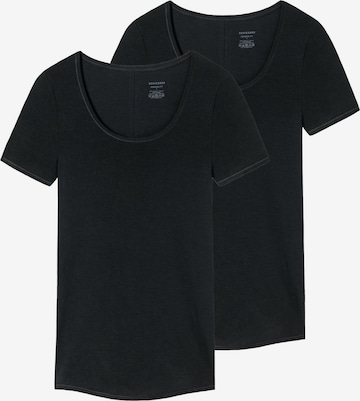 Maillot de corps SCHIESSER en noir : devant