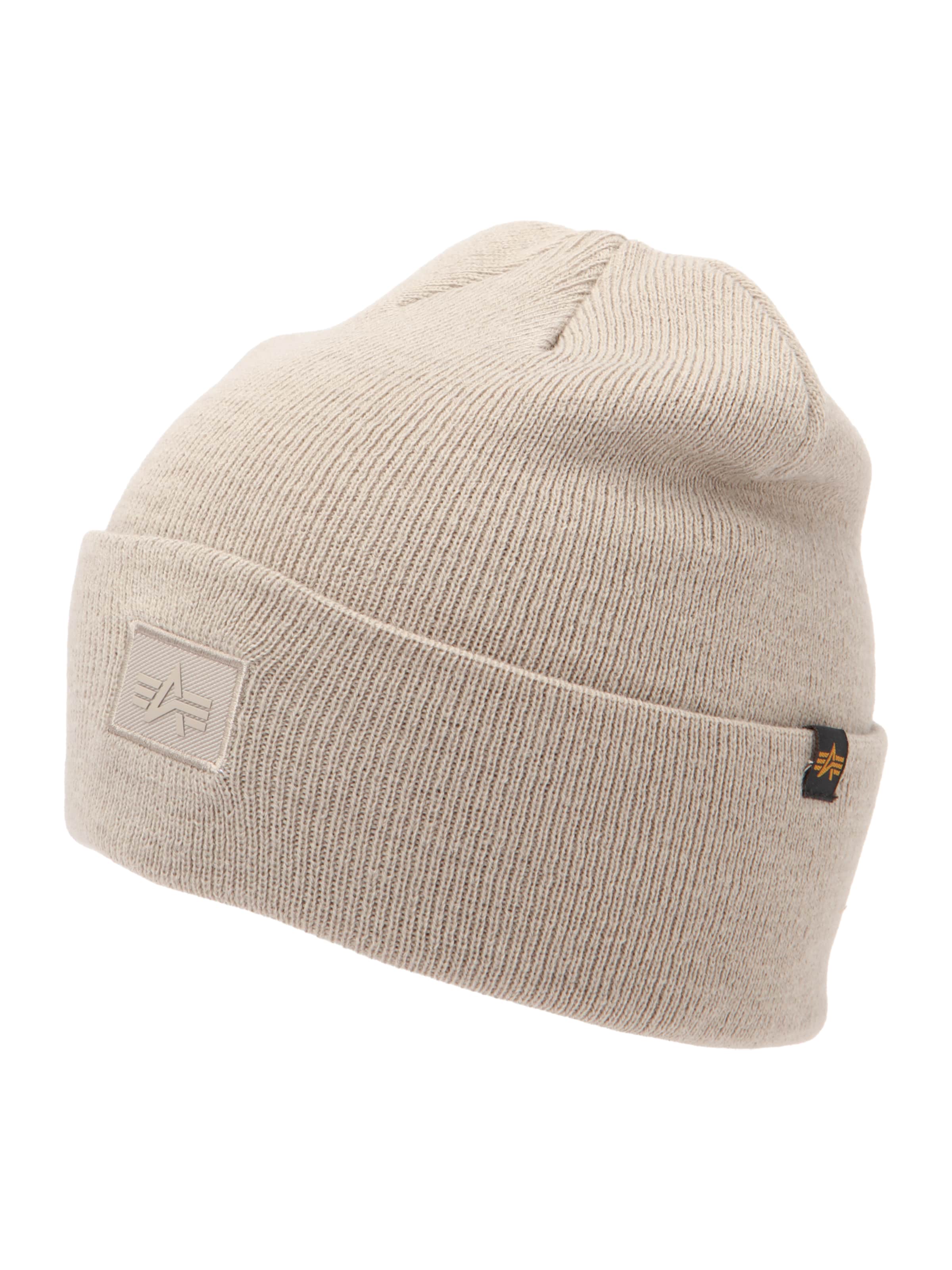 ALPHA INDUSTRIES Mütze 'Essential' in Beige: Vorderseite