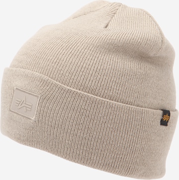 Bonnet 'Essential' ALPHA INDUSTRIES en beige : devant