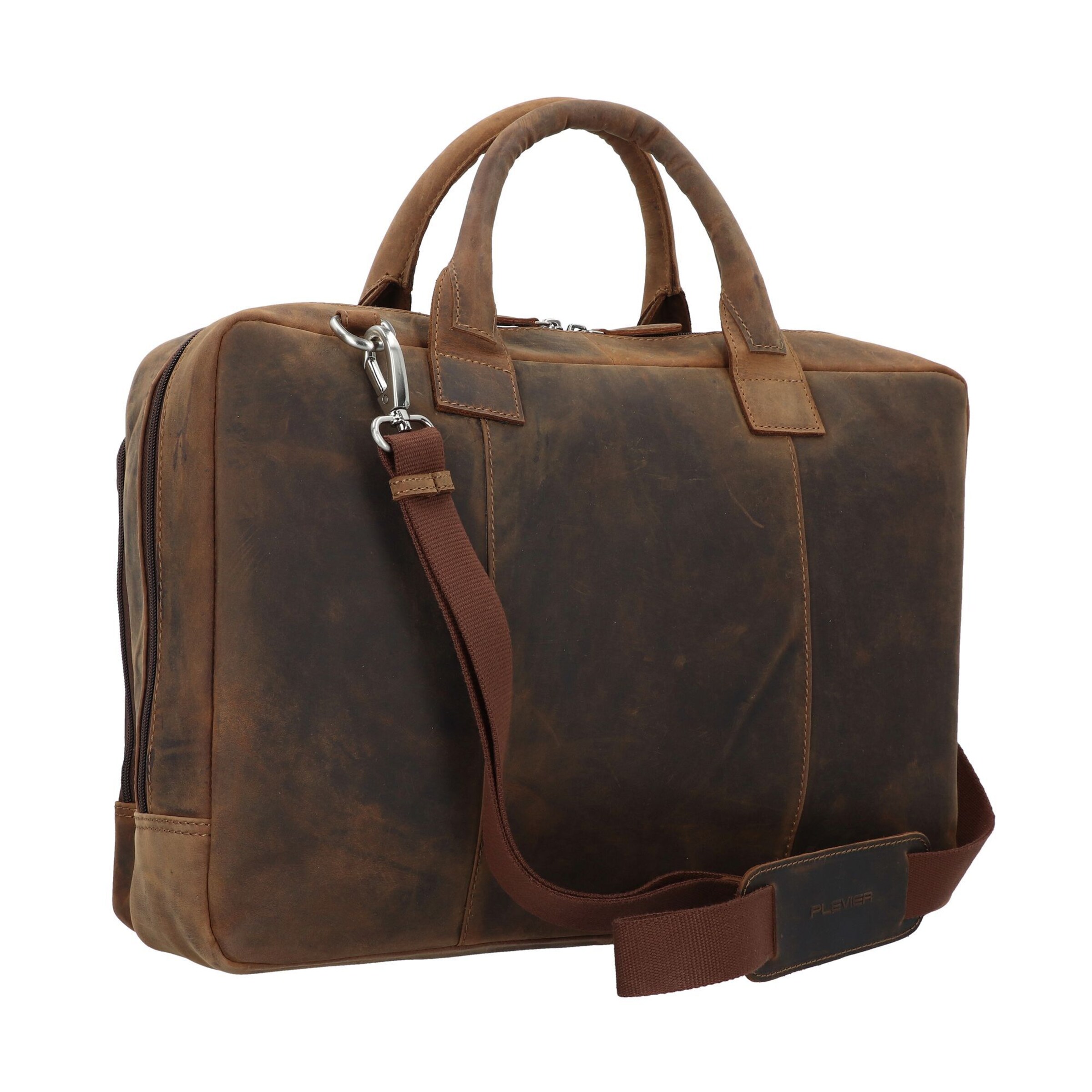 Plevier Document Bag in Brown
