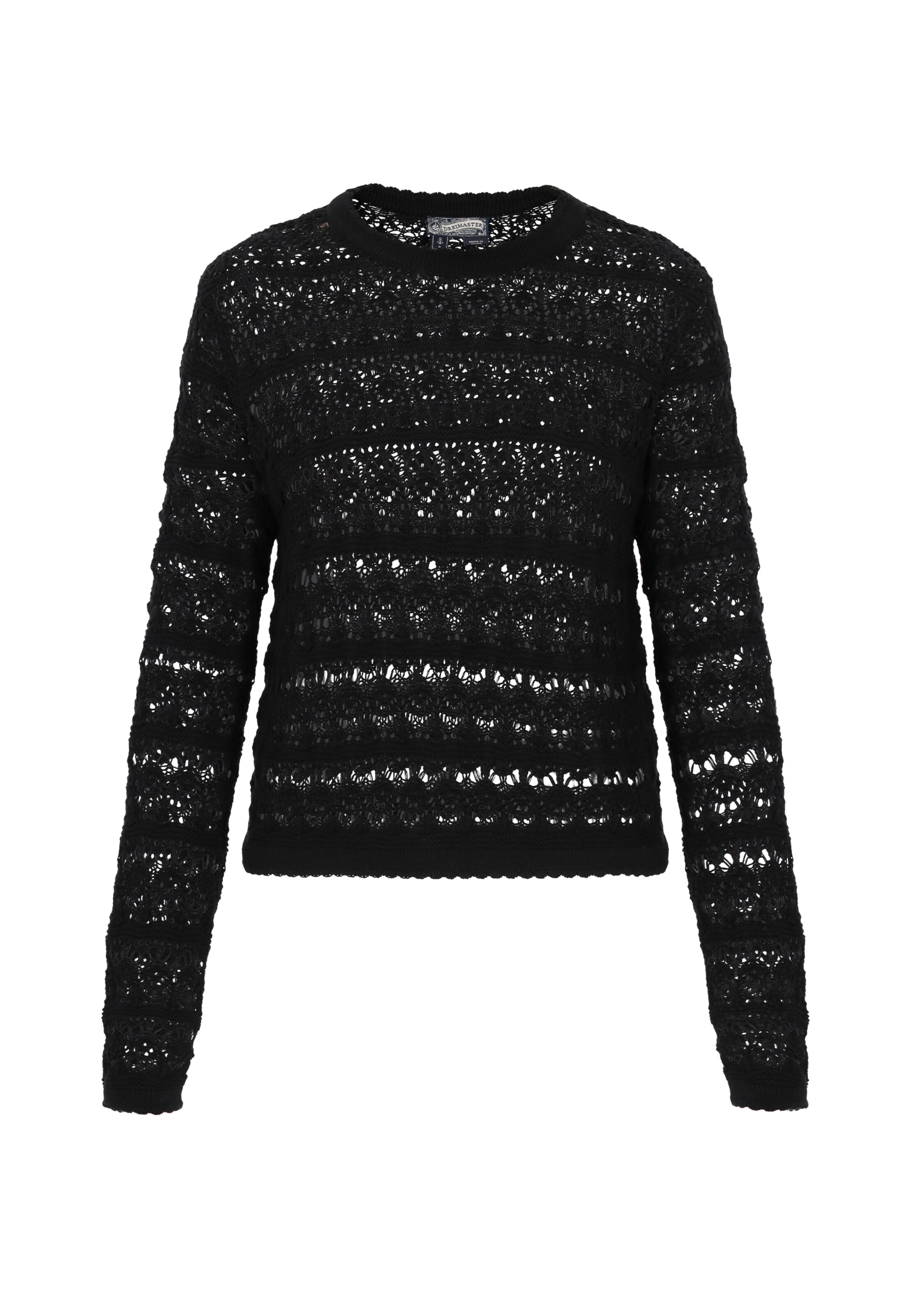 DreiMaster Vintage Pulover 'Vintage' | črna barva: sprednja stran