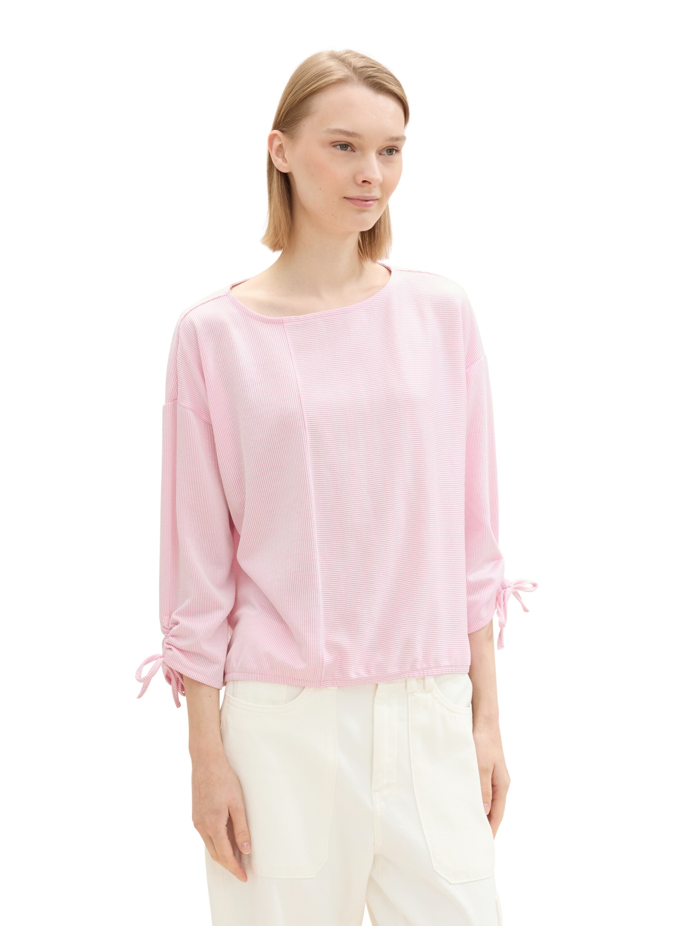 rožinė TOM TAILOR DENIM Marškinėliai