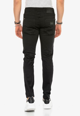 CIPO & BAXX Slimfit Jeans 'Dark Night' in Zwart