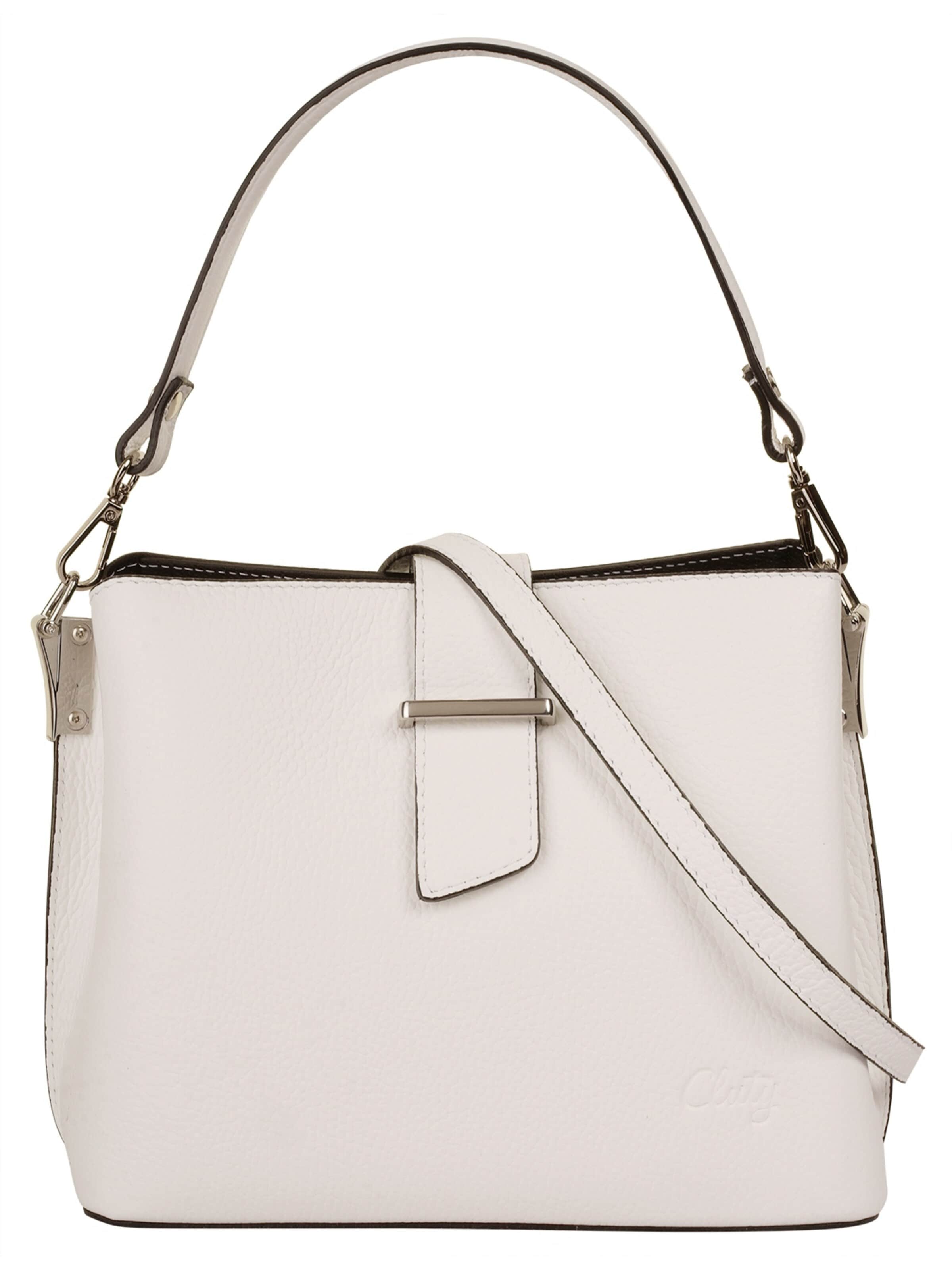 Cluty Handbag in White: front