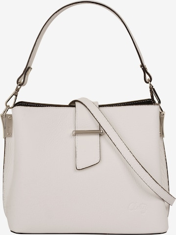 Cluty Handbag in White: front