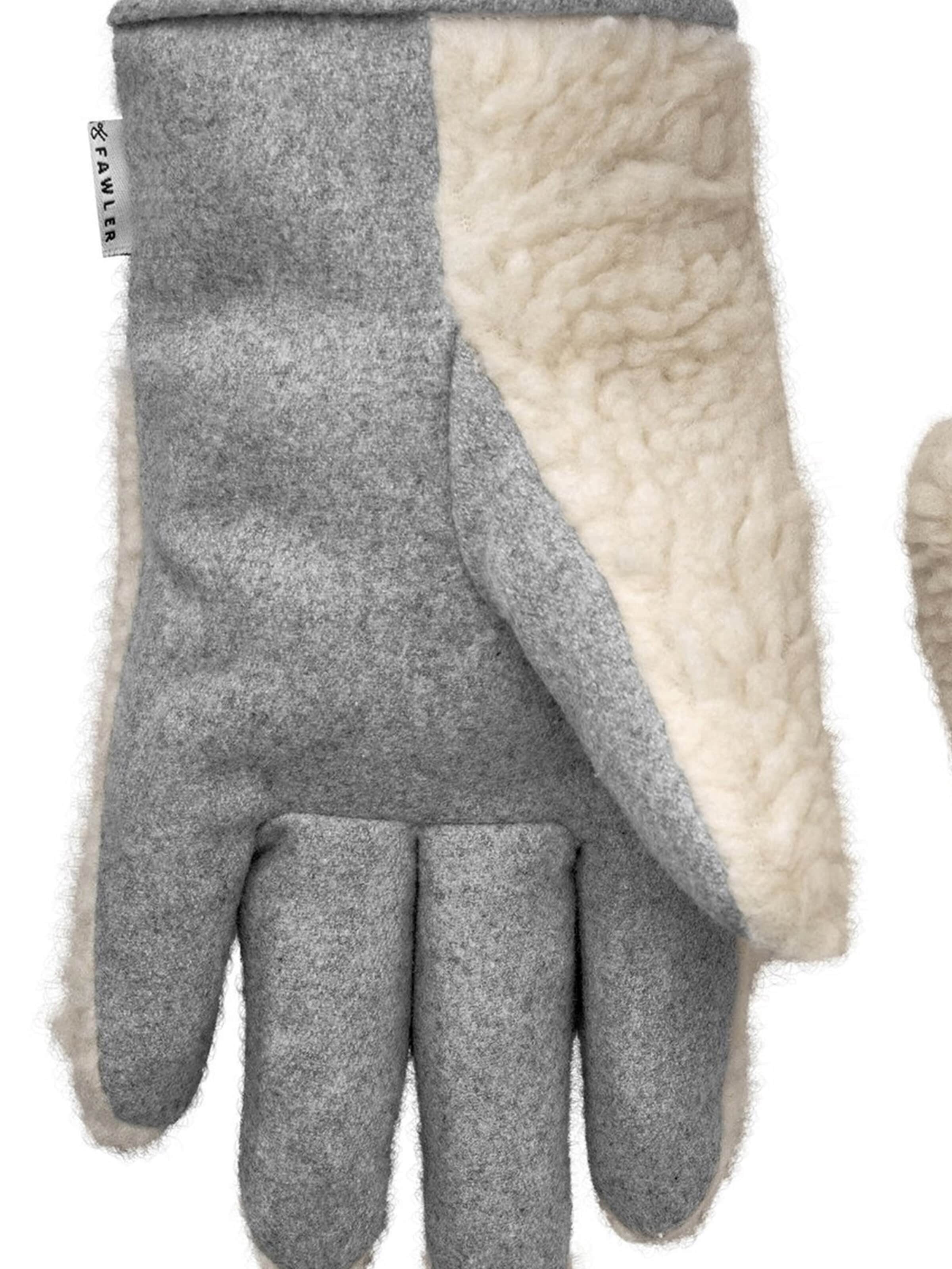Fawler Fingerhandsker 'PolarPlush' i grå