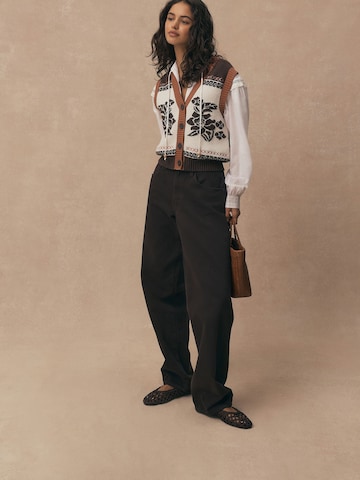 Next Kötött mellény - barna