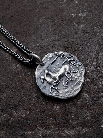 REYTEL - Pingente 'DOUBLE MASK OF THE SAGITTARIUS (ancient greek coin)' em prata