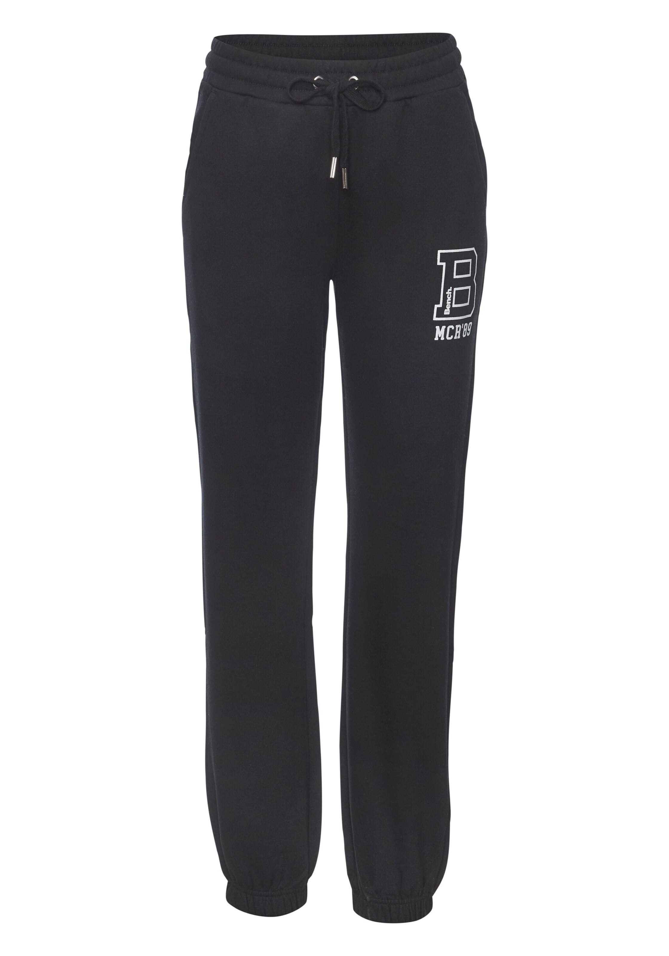 BENCH Tapered Pants in Black: front