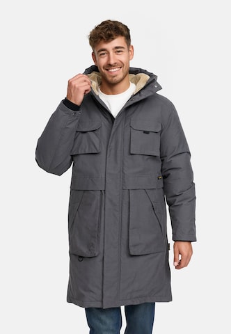 Parka d’hiver 'INKristof' INDICODE JEANS en gris : devant