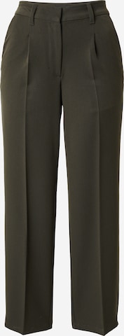 Vero Moda Petite Wide leg Trousers with creases 'ISABEL' in Green: front