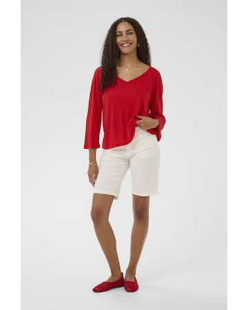 T-shirt 'CR Fulla' Cream en rouge