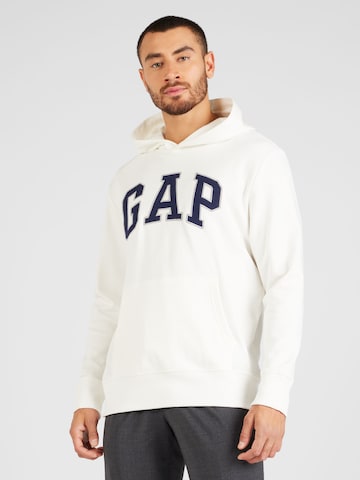 GAP Regular fit Sweatshirt in Wit: voorkant
