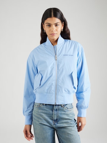Tommy Jeans Tussenjas 'CLASSICS' in Blauw: voorkant