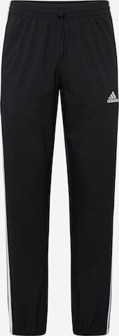 Regular Pantaloni sport 'Aeroready Essentials Elastic Cuff 3-Stripes' de la ADIDAS SPORTSWEAR pe negru: față