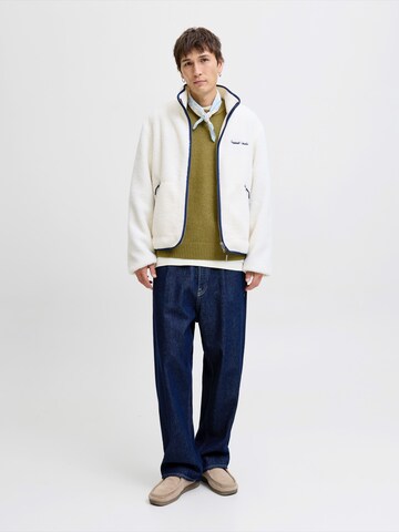 JACK & JONES Pulover 'JORNORREBRO' | zelena barva