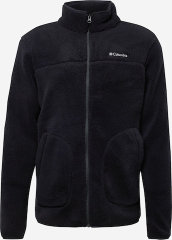COLUMBIA Athletic fleece jacket in Black: front