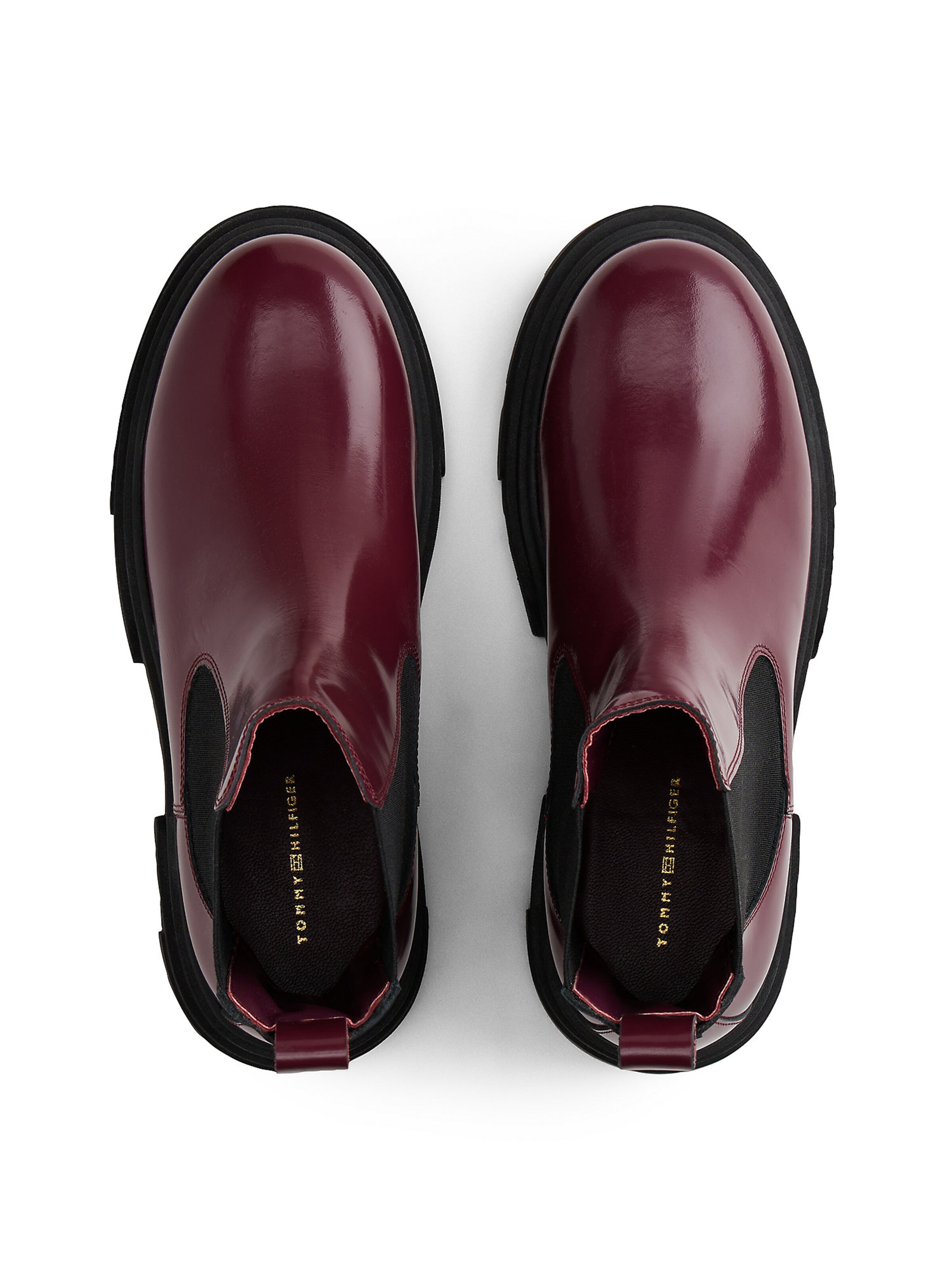 TOMMY HILFIGER Chelsea boots in Red