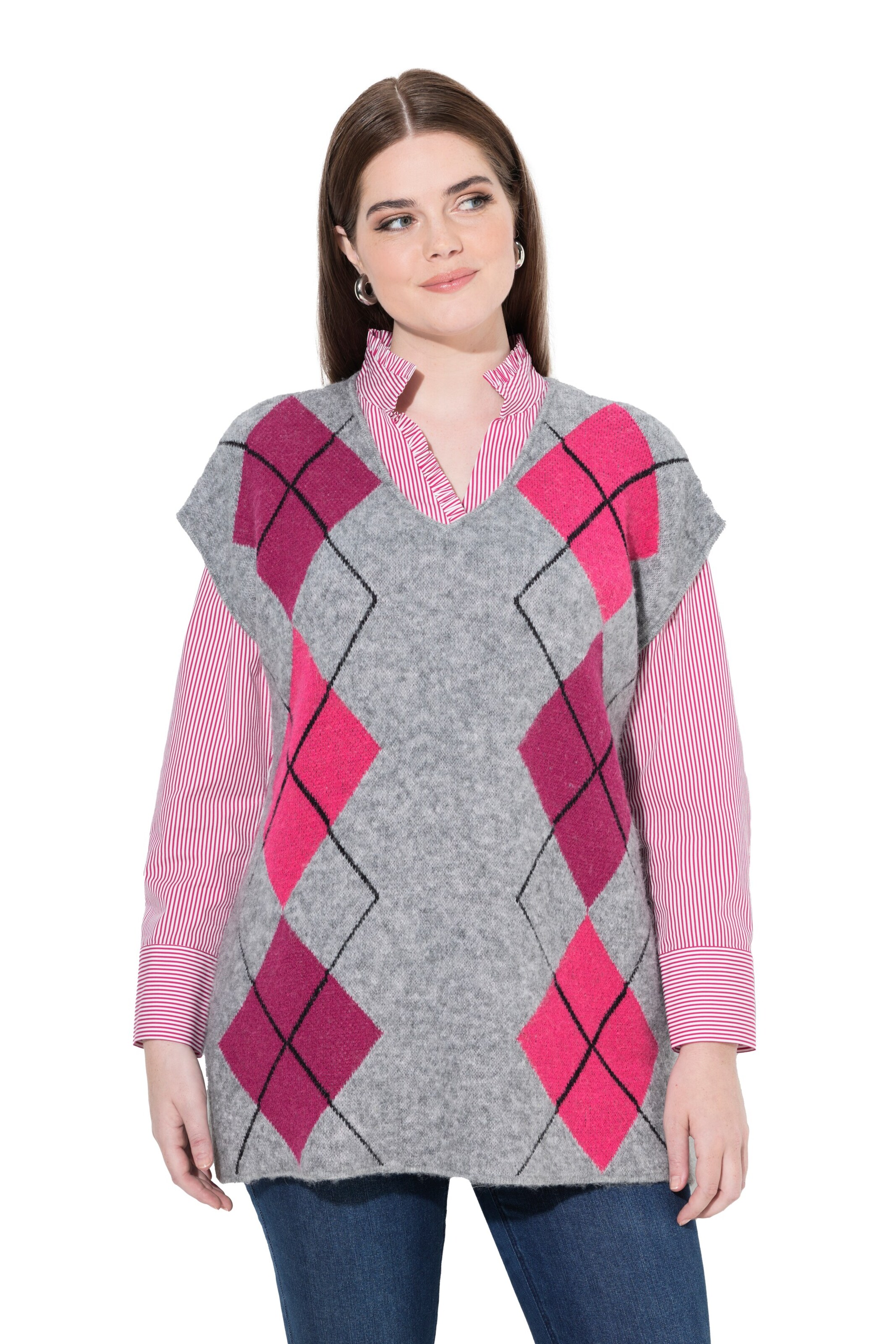 Ulla Popken Shirt in Grey: front