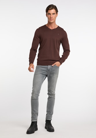 DreiMaster Klassik Sweater 'Markani' in Brown