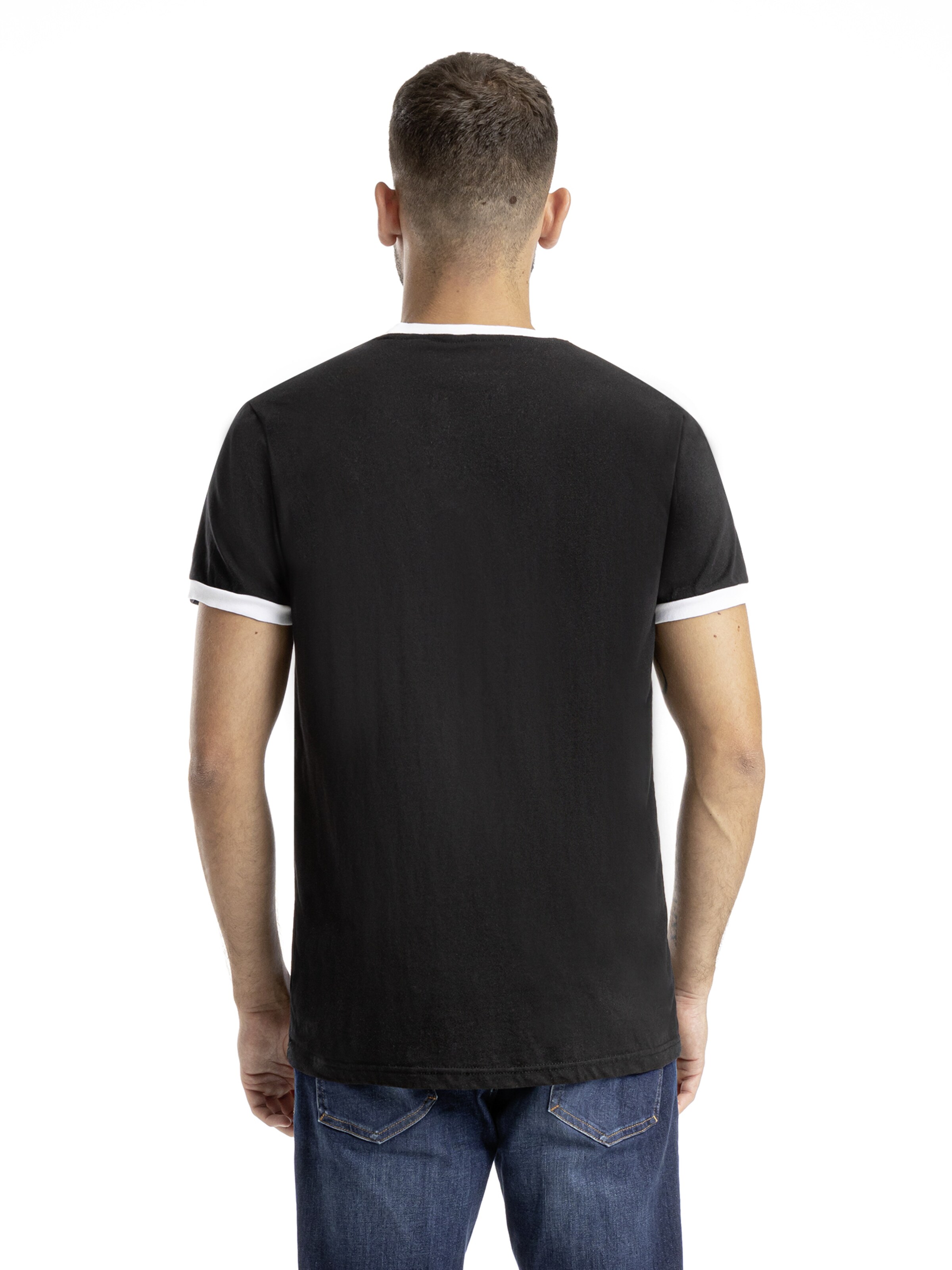 SPITZBUB Shirt ' Full Sports ' in Zwart