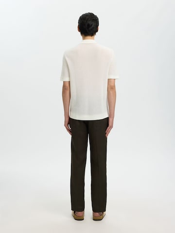 SELECTED Regular Fit Strickjacke 'SLHSHANE' in Weiß