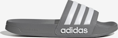 Šlepetės 'Adilette' iš ADIDAS SPORTSWEAR, spalva – pilka / balta, Prekių apžvalga
