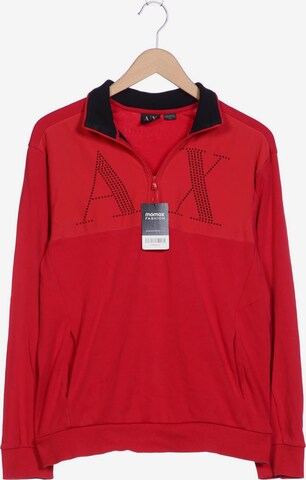 ARMANI EXCHANGE Sweatshirt & Zip-Up Hoodie in M in Red: front
