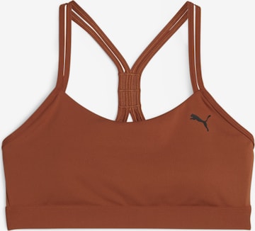 PUMA Bustier Sport-BH ' 4Keeps ' in Braun: predná strana