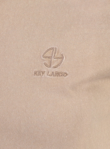 Key Largo Футболка 'MT METROPOL' в Бежевый
