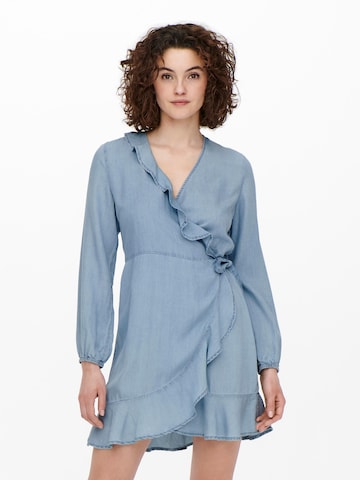 Robe 'Pema' ONLY en bleu : devant