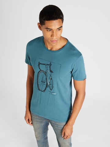 Ragwear T-Shirt 'BLAIZE' in Blau: Vorderseite