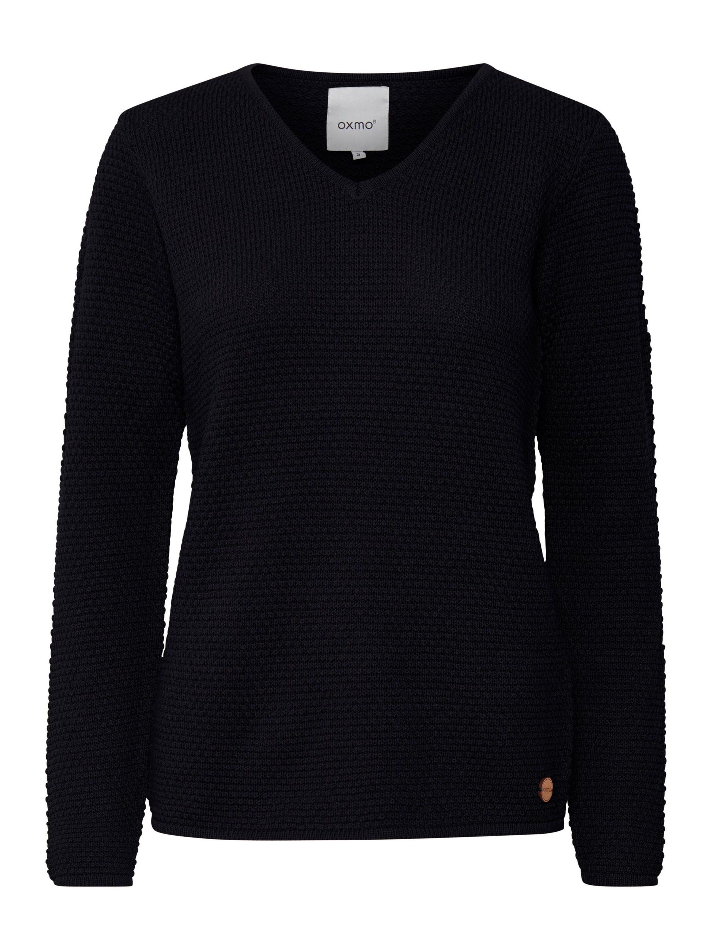 Oxmo Pullover 'Hanna' in Schwarz: Vorderseite